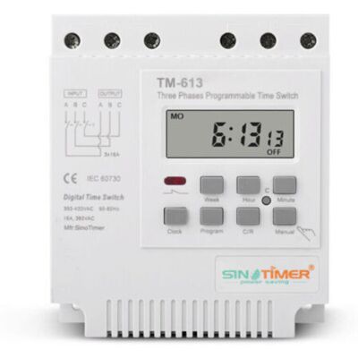 ENLENK Tm-613 Relais Temporisé Programmable 380v / 50-60hz 16a Relais Hebdomadaire Commutateur De Minuterie De Puissance Interrupteur De Minuterie Triphasé Horloge Numérique Intelligente - Publicité ENLENK Tm-613 Relais Temporisé Programmable 380v / 50-60hz 16a Relais Hebdomadaire Commutateur De Minuterie De Puissance Interrupteur De Minuterie Triphasé Horloge Numérique Intelligente - Publicité