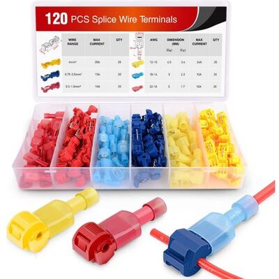 OEM Kit De Déconnexion Rapide Mâle Entièrement Isolé En Nylon, 120 Pièces/60 Paires De Cosses De Fil À Épissure Rapide, Auto-dénudantes - Publicité OEM Kit De Déconnexion Rapide Mâle Entièrement Isolé En Nylon, 120 Pièces/60 Paires De Cosses De Fil À Épissure Rapide, Auto-dénudantes - Publicité