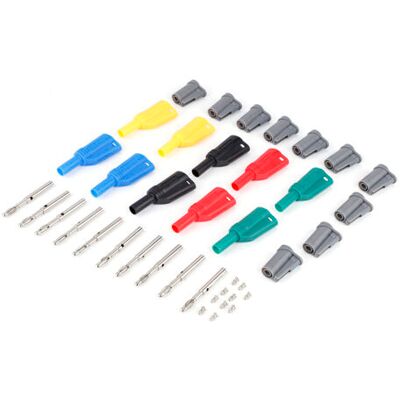 ABYSSE Lot De 10 Connecteurs Pour Multimètre À Vis De Fixation Soudée/assemblée P3005, Fiches Bananes 4 Mm - Publicité ABYSSE Lot De 10 Connecteurs Pour Multimètre À Vis De Fixation Soudée/assemblée P3005, Fiches Bananes 4 Mm - Publicité