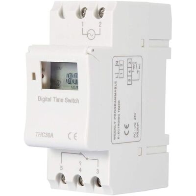 OEM Rail, Électronique, Thc 15a, 220 V, Minuterie Numérique, Minuterie Programmable Pour Lampes Au Néon - Publicité OEM Rail, Électronique, Thc 15a, 220 V, Minuterie Numérique, Minuterie Programmable Pour Lampes Au Néon - Publicité