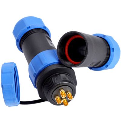 ABYSSE Connecteur De Câble En Ligne Sp21 Ip68 4 Broches Étanche En Plastique Pour Aviation (4 Broches) - Publicité ABYSSE Connecteur De Câble En Ligne Sp21 Ip68 4 Broches Étanche En Plastique Pour Aviation (4 Broches) - Publicité