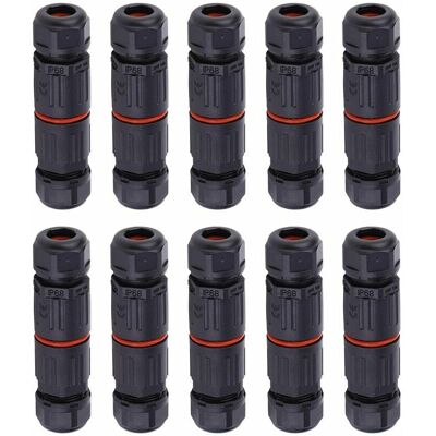 OEM Fil Électrique Étanche, Connecteur De Câble Extérieur Pour Boîte De Jonction Étanche, 10pcs Ip68 Connecteur De Câble Électrique Étanche Pour Connecteur 3 Broches Prise De Courant Extérieure - Publicité OEM Fil Électrique Étanche, Connecteur De Câble Extérieur Pour Boîte De Jonction Étanche, 10pcs Ip68 Connecteur De Câble Électrique Étanche Pour Connecteur 3 Broches Prise De Courant Extérieure - Publicité