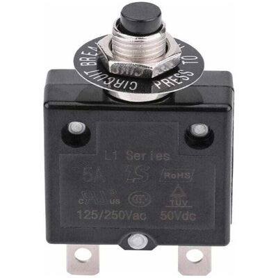 OEM Disjoncteur 5a Interrupteur Thermique De Rinitialisation En Option, 125-250v Ac 50v Dc Disjoncteur Bouton-poussoir De Protection Contre Les Surcharges De Courant - Publicité OEM Disjoncteur 5a Interrupteur Thermique De Rinitialisation En Option, 125-250v Ac 50v Dc Disjoncteur Bouton-poussoir De Protection Contre Les Surcharges De Courant - Publicité