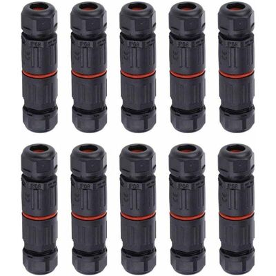 OEM Whpps 10 Pièces Ip68 Étanche Connecteur Droit Boîte De Jonction Fil Électrique Câble 3 Broches Connecteur Extérieur Prise Prise Bornier-dou - Publicité OEM Whpps 10 Pièces Ip68 Étanche Connecteur Droit Boîte De Jonction Fil Électrique Câble 3 Broches Connecteur Extérieur Prise Prise Bornier-dou - Publicité
