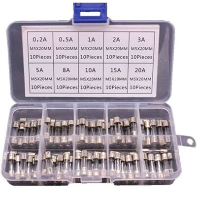 OEM Lot De 100 Fusibles En Verre 5x20mm – Courant 0,2a À 20a – Tension 250v – Vitesse De Fusion Rapide – Pour Circuits Électriques Standards - Publicité OEM Lot De 100 Fusibles En Verre 5x20mm – Courant 0,2a À 20a – Tension 250v – Vitesse De Fusion Rapide – Pour Circuits Électriques Standards - Publicité