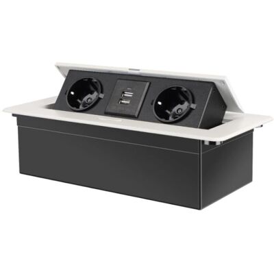 OEM Prise Encastrable Plan De Travail Blanc, Multiprise Plan De Travail Cuisine Avec 2 Prises +2usb-dou - Publicité OEM Prise Encastrable Plan De Travail Blanc, Multiprise Plan De Travail Cuisine Avec 2 Prises +2usb-dou - Publicité