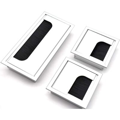 OEM Câble Passe Couvercle 3 Pièces Carrée Argent Passe Câbles Encastrables Bureau Cache Cable Bureau En Alliage D'Aluminium Sortie De Cable Passage De Cable 2pièces 80 X 80 Mm +1pièce 160 X 80 Mm - Publicité OEM Câble Passe Couvercle 3 Pièces Carrée Argent Passe Câbles Encastrables Bureau Cache Cable Bureau En Alliage D'Aluminium Sortie De Cable Passage De Cable 2pièces 80 X 80 Mm +1pièce 160 X 80 Mm - Publicité