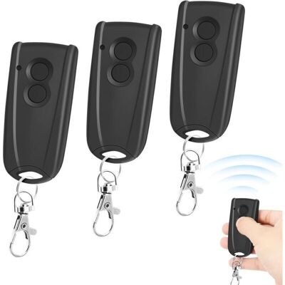 ZVD Portail Télécommandé Compatible Avec Hormann Ecostar Rsc2, Rse2, Rsz1, Liftronic 500, 700, 800, 433mhz Bip Portail Porte De Garage, Noir, Lot De 3 - Publicité ZVD Portail Télécommandé Compatible Avec Hormann Ecostar Rsc2, Rse2, Rsz1, Liftronic 500, 700, 800, 433mhz Bip Portail Porte De Garage, Noir, Lot De 3 - Publicité