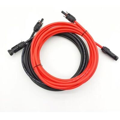 SANS MARQUE Rallonge Solaire Pv Rallonge De Panneau Solaire Avec Connecteur Mc4 Rouge + Paire Noire, 14awg 2m - Publicité SANS MARQUE Rallonge Solaire Pv Rallonge De Panneau Solaire Avec Connecteur Mc4 Rouge + Paire Noire, 14awg 2m - Publicité