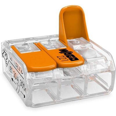 OEM 221-413 Borne De Connexion 3 Fils 0,2 À 4 Mm² Avec Levier De Commande, Transparent Modèle Compact, Boite De 50-crezuo - Publicité OEM 221-413 Borne De Connexion 3 Fils 0,2 À 4 Mm² Avec Levier De Commande, Transparent Modèle Compact, Boite De 50-crezuo - Publicité
