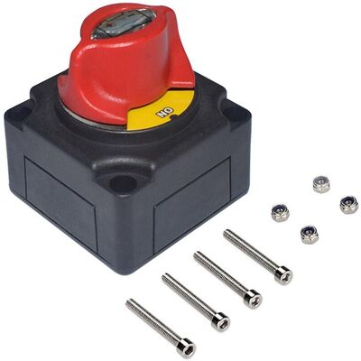 MIXHOME Coupe-circuit De Batterie 12v, Interrupteur De Coupure Générale Haute Intensité Pour Bateau Et Camion, Anti-fuite - Publicité MIXHOME Coupe-circuit De Batterie 12v, Interrupteur De Coupure Générale Haute Intensité Pour Bateau Et Camion, Anti-fuite - Publicité