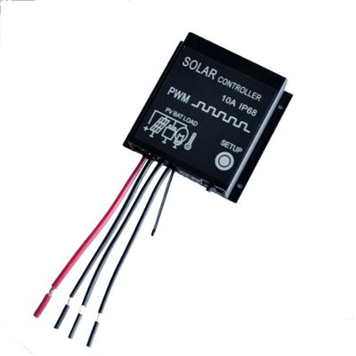 MOXIE Régulateur De Charge De Panneau Solaire 12 V/24 V 10 A Pwm Étanche Ip68 - Publicité MOXIE Régulateur De Charge De Panneau Solaire 12 V/24 V 10 A Pwm Étanche Ip68 - Publicité