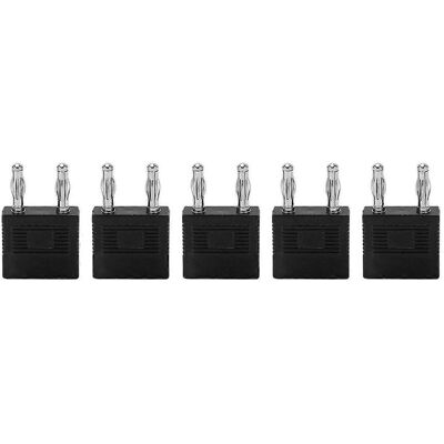 MIXHOME Article J.20005 : Adaptateur Double Banane, 1 Prise Vers 2 Fiches, Entraxe De 14 Mm, Fiche Banane De Court-circuit De 4 Mm, Noir - Publicité MIXHOME Article J.20005 : Adaptateur Double Banane, 1 Prise Vers 2 Fiches, Entraxe De 14 Mm, Fiche Banane De Court-circuit De 4 Mm, Noir - Publicité