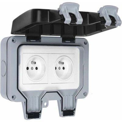 OEM Prise Étanche Double Prise Electrique Extérieure Ip66 Étanche Prise Murale 16a-crezuo - Publicité OEM Prise Étanche Double Prise Electrique Extérieure Ip66 Étanche Prise Murale 16a-crezuo - Publicité