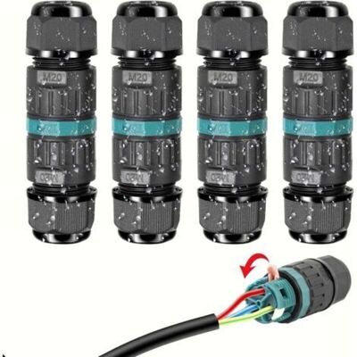 OEM Connecteur Électrique Étanches Ip68 - Raccord De Cable 3 Fils Boîte De Derivation Étanche Éxterieur, Domino Etanche Boîte De Jonction Pour Câble Ø 9 À 12mm (4 Pcs) - Publicité OEM Connecteur Électrique Étanches Ip68 - Raccord De Cable 3 Fils Boîte De Derivation Étanche Éxterieur, Domino Etanche Boîte De Jonction Pour Câble Ø 9 À 12mm (4 Pcs) - Publicité