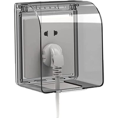 ALVIOR Couvercle De Prise Extérieure - Ip55 - Ouverture 90° - Pc Transparent - Protection Enfants - 1 Pièce - Publicité ALVIOR Couvercle De Prise Extérieure - Ip55 - Ouverture 90° - Pc Transparent - Protection Enfants - 1 Pièce - Publicité