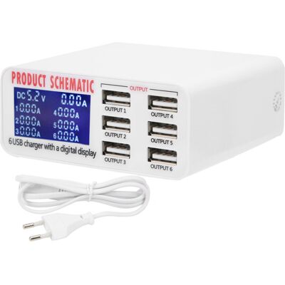 OEM Chargeur Usb Intelligent Avec Adaptateur Secteur 40 W 50-60 Hz-crezuo - Publicité OEM Chargeur Usb Intelligent Avec Adaptateur Secteur 40 W 50-60 Hz-crezuo - Publicité