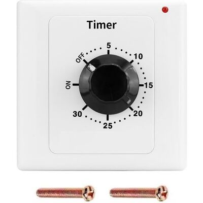 OEM Interrupteur Minuterie Mécanique 30 Min, Ac 220v 15a, Compte À Rebours Intelligent, Prise Temporisée, Panneau 86, Commande Par Bouton - Publicité OEM Interrupteur Minuterie Mécanique 30 Min, Ac 220v 15a, Compte À Rebours Intelligent, Prise Temporisée, Panneau 86, Commande Par Bouton - Publicité