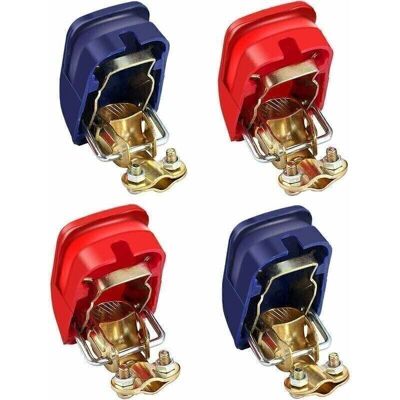 Scotch 2 Pairs Cosses Batterie Serrage Rapide,12v Connecteur De Batterie À Dégagement Rapide,convient Pour Voitures Camions Navires - Publicité Scotch 2 Pairs Cosses Batterie Serrage Rapide,12v Connecteur De Batterie À Dégagement Rapide,convient Pour Voitures Camions Navires - Publicité
