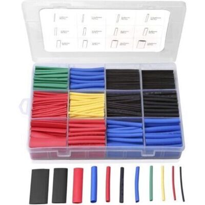OEM Gaine Thermorétractable, 560 Pièces Tube Thermorétractable Ratio 2:1, Kit De Tube De Câble Thermorétractable D'Isolation Électrique Avec Boîte (5 Couleurs / 12 Tailles) - Publicité OEM Gaine Thermorétractable, 560 Pièces Tube Thermorétractable Ratio 2:1, Kit De Tube De Câble Thermorétractable D'Isolation Électrique Avec Boîte (5 Couleurs / 12 Tailles) - Publicité