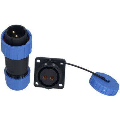 OEM Connecteur Industriel Aviation Ip68 Étanche, Prise À 2 Broches 250v Avec Embout À Vis Carré - Publicité OEM Connecteur Industriel Aviation Ip68 Étanche, Prise À 2 Broches 250v Avec Embout À Vis Carré - Publicité