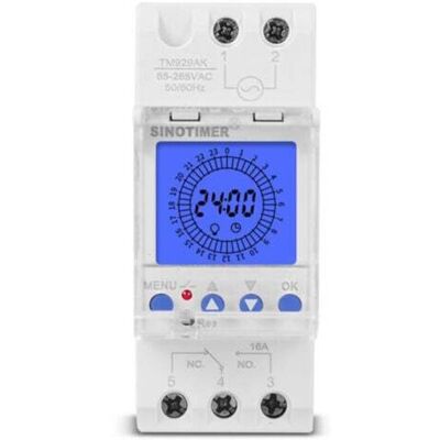 OEM Affichage Lcd Numérique 24 Heures Horloge Électronique 85-265 V Heures Sur Rail Din Commutateur De Minuterie Analogique Intelligent Programmable Avec Intervalle De 15 Minutes (16 A)-dou - Publicité OEM Affichage Lcd Numérique 24 Heures Horloge Électronique 85-265 V Heures Sur Rail Din Commutateur De Minuterie Analogique Intelligent Programmable Avec Intervalle De 15 Minutes (16 A)-dou - Publicité