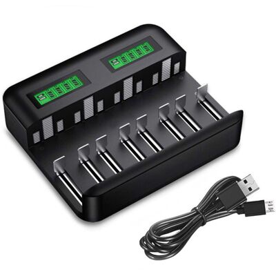 MOXIE Chargeur De Piles Universel Lcd, Chargeur Universel Pour Aa/lr6, Aaa/lr3, C/r14, D/r20 Ni-mh Piles Rechargeables Avec Entrée Type C Micro Usb - Publicité MOXIE Chargeur De Piles Universel Lcd, Chargeur Universel Pour Aa/lr6, Aaa/lr3, C/r14, D/r20 Ni-mh Piles Rechargeables Avec Entrée Type C Micro Usb - Publicité