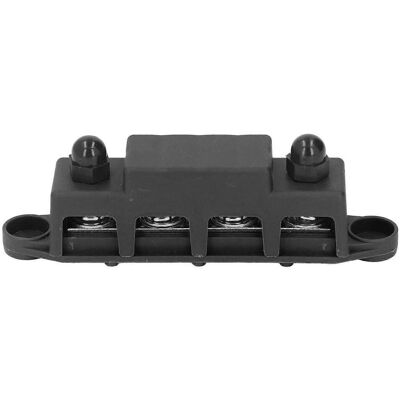 MIXHOME Bloc De Distribution Électrique À 4 Pôles Avec Goujons Filetés M10 Pour Voitures, Camping-cars Et Yachts, 48 V Cc, 250 A, Noir - Publicité MIXHOME Bloc De Distribution Électrique À 4 Pôles Avec Goujons Filetés M10 Pour Voitures, Camping-cars Et Yachts, 48 V Cc, 250 A, Noir - Publicité
