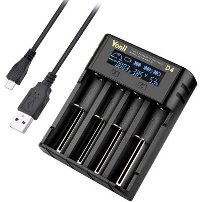 OEM Chargeur De Batterie, Adapté Aux Batteries 18650 22650, Chargeur De Batterie Universel À 4 Emplacements, Adapté À La Batterie Lithium-ion Rechargeable Ni-ah Ni-cd A Aa Aaa Sc F6 10440 14500 - Publicité OEM Chargeur De Batterie, Adapté Aux Batteries 18650 22650, Chargeur De Batterie Universel À 4 Emplacements, Adapté À La Batterie Lithium-ion Rechargeable Ni-ah Ni-cd A Aa Aaa Sc F6 10440 14500 - Publicité