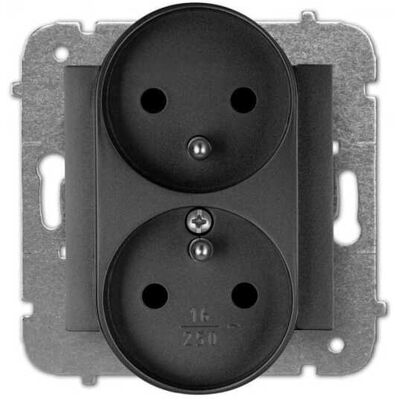 OEM Prise Double Santra/4143-19/epn 230v 16a Elektro-plast - Publicité OEM Prise Double Santra/4143-19/epn 230v 16a Elektro-plast - Publicité