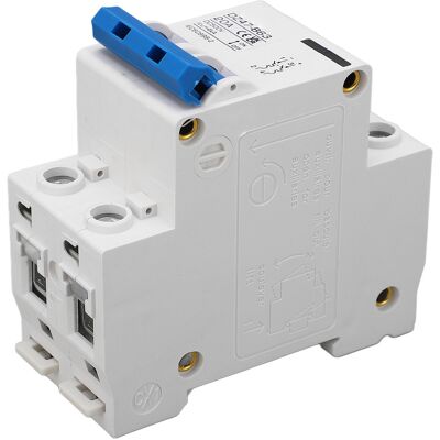 LBVIE Disjoncteur Bipolaire Cc Type B, Montage Sur Rail Din, Mini-disjoncteur De Sécurité Pour Système Photovoltaïque Solaire, 500 V Cc, 20 A - Publicité LBVIE Disjoncteur Bipolaire Cc Type B, Montage Sur Rail Din, Mini-disjoncteur De Sécurité Pour Système Photovoltaïque Solaire, 500 V Cc, 20 A - Publicité