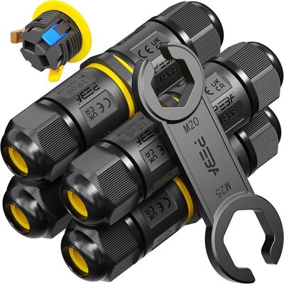 SANS MARQUE ® Connecteurs De Câbles Étanches Ip68 - Boîte De Jonction 3 Fils - Raccord Extérieur Étanche Pour Jardin - Dérivation De Câble Ø4-12mm - Boîtier Électrique Extérieur Étanche Et Sécurisé,4 Pièce - Publicité SANS MARQUE ® Connecteurs De Câbles Étanches Ip68 - Boîte De Jonction 3 Fils - Raccord Extérieur Étanche Pour Jardin - Dérivation De Câble Ø4-12mm - Boîtier Électrique Extérieur Étanche Et Sécurisé,4 Pièce - Publicité
