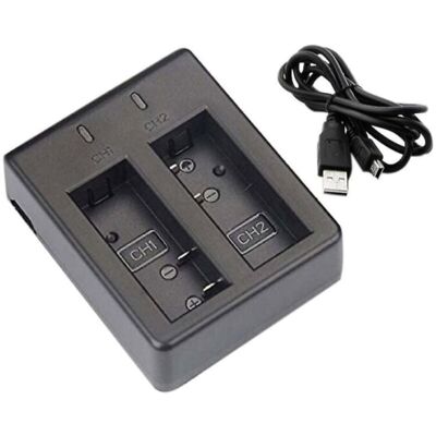 OEM Double Chargeur Pour Eken H9 H9r Et Sjcam Sj4000 Sj 4000 Sj5000 - Publicité OEM Double Chargeur Pour Eken H9 H9r Et Sjcam Sj4000 Sj 4000 Sj5000 - Publicité