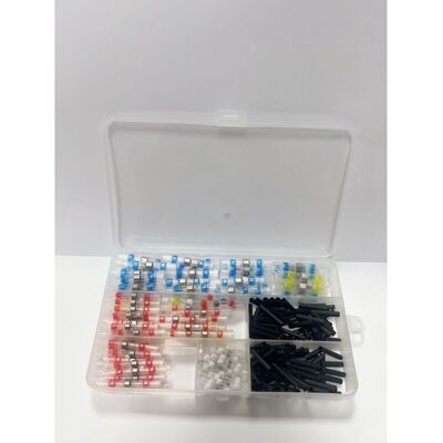 OEM Cosse Thermoretractable Soudure 260pcs, 4 Tailles De Etanche Manchon Thermosoudable Connecteur A Souder Und Gaine Thermorétractable Noire, Avec Un Taux De Retrait De 2:1-dou - Publicité OEM Cosse Thermoretractable Soudure 260pcs, 4 Tailles De Etanche Manchon Thermosoudable Connecteur A Souder Und Gaine Thermorétractable Noire, Avec Un Taux De Retrait De 2:1-dou - Publicité