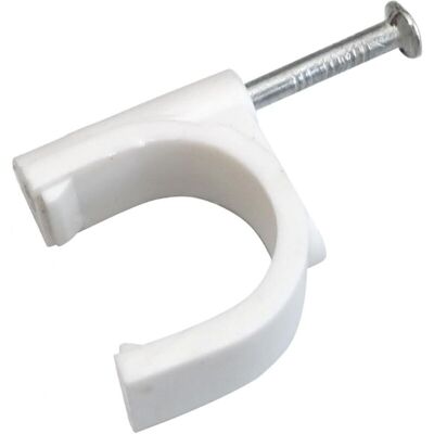 MOXIE 100pcs Attache-câble Fils Pontets 20mm Fixation Avec Clou - Publicité MOXIE 100pcs Attache-câble Fils Pontets 20mm Fixation Avec Clou - Publicité