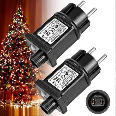 OEM Transformateur 2 Pièces 24v 6w Led D'Alimentation, Adaptateur Pilote Basse Tension Clignoteur Ip44 Avec 8 Modes, Minuterie Et Fonction - Publicité OEM Transformateur 2 Pièces 24v 6w Led D'Alimentation, Adaptateur Pilote Basse Tension Clignoteur Ip44 Avec 8 Modes, Minuterie Et Fonction - Publicité