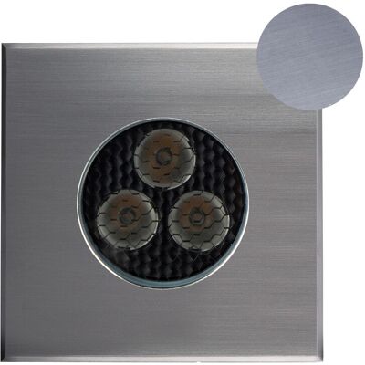Encastré De Sol Extérieur Zeph 2 Slim 230v Carré Anthracite Non Percée Bleu 3x2w - Europole - 56264nan - Publicité Encastré De Sol Extérieur Zeph 2 Slim 230v Carré Anthracite Non Percée Bleu 3x2w - Europole - 56264nan - Publicité