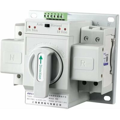AHLSEN Bravix Commutateur De Transfert Commutateur De Transfert Automatique-1 Pc 220v 63a 2p Mini Disjoncteur De Commutateur De Transfert Automatique Double Puissance - Publicité AHLSEN Bravix Commutateur De Transfert Commutateur De Transfert Automatique-1 Pc 220v 63a 2p Mini Disjoncteur De Commutateur De Transfert Automatique Double Puissance - Publicité