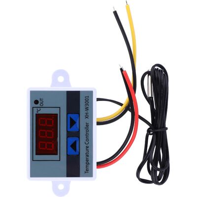 MOXIE Contrôleur De Température, Dc 12v 120w Module De Contrôleur De Température Numérique Led Module Xh-w3001 Mini Commutateur De Thermostat Avec Sonde De Capteur Étanche - Publicité MOXIE Contrôleur De Température, Dc 12v 120w Module De Contrôleur De Température Numérique Led Module Xh-w3001 Mini Commutateur De Thermostat Avec Sonde De Capteur Étanche - Publicité