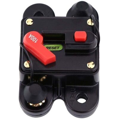 OEM Disjoncteur 12 V Cc Pour Voiture, Xu, Bateau, Vélo, Stéréo, Fusible De Réinitialisation Audio (100 A) --crezuo - Publicité OEM Disjoncteur 12 V Cc Pour Voiture, Xu, Bateau, Vélo, Stéréo, Fusible De Réinitialisation Audio (100 A) --crezuo - Publicité