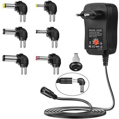 OEM Adaptateur Secteur 30w Chargeur Multifonction À Tension Réglable 3v-12v-crezuo - Publicité OEM Adaptateur Secteur 30w Chargeur Multifonction À Tension Réglable 3v-12v-crezuo - Publicité
