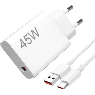 SANS MARQUE Chargeur Usb 45 W Pour Xiaomi Red-mi Note14 5g /14 Pro/15 Pro/15, Poco X7 X5 X4 X3 F7 F5 M7 M6 C75 C65, Adaptateur Secteur Pour Appareils Usb C Avec Câble De Chargement 6 A De Type C 2 M - Publicité SANS MARQUE Chargeur Usb 45 W Pour Xiaomi Red-mi Note14 5g /14 Pro/15 Pro/15, Poco X7 X5 X4 X3 F7 F5 M7 M6 C75 C65, Adaptateur Secteur Pour Appareils Usb C Avec Câble De Chargement 6 A De Type C 2 M - Publicité
