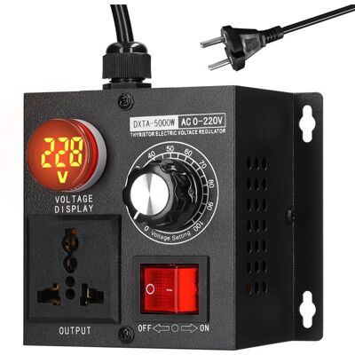 OEM Régulateur De Tension 220v 5000w – Contrôleur De Vitesse Moteur Avec Affichage Led – Plage De Régulation 10-220v – Courant 11a-crezuo - Publicité OEM Régulateur De Tension 220v 5000w – Contrôleur De Vitesse Moteur Avec Affichage Led – Plage De Régulation 10-220v – Courant 11a-crezuo - Publicité