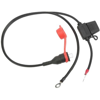 FLAMMKRAFT Connecteur Étanche À Fusible Pour Batterie, Fil De Liaison Avec Œillets 1/4in / M6, Remplacement Pour Optimate 2, 3 Et Tm. Publicité FLAMMKRAFT Connecteur Étanche À Fusible Pour Batterie, Fil De Liaison Avec Œillets 1/4in / M6, Remplacement Pour Optimate 2, 3 Et Tm. Publicité