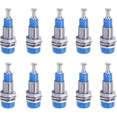 OEM J.40006 10 Pièces Douilles Banane Femelle Nickelées 2mm, Montage Panneau, Bornes De Connexion Bleues - Publicité OEM J.40006 10 Pièces Douilles Banane Femelle Nickelées 2mm, Montage Panneau, Bornes De Connexion Bleues - Publicité