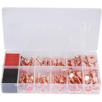 MIXHOME Jeu De 100 Cosses De Câble, Connecteurs En Laiton, Connexion Awg, Noir/rouge, Gaine Thermorétractable, Forme En H, 12 X 30 Mm - Publicité MIXHOME Jeu De 100 Cosses De Câble, Connecteurs En Laiton, Connexion Awg, Noir/rouge, Gaine Thermorétractable, Forme En H, 12 X 30 Mm - Publicité