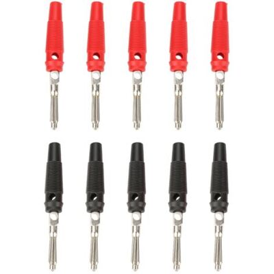 ABYSSE P3008 Lot De 10 Fiches Bananes 4 Mm Pour Sondes De Test D'Amplificateur De Haut-parleur - Publicité ABYSSE P3008 Lot De 10 Fiches Bananes 4 Mm Pour Sondes De Test D'Amplificateur De Haut-parleur - Publicité