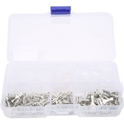Scotch 150pcs 2.8/4.8/6.3mm Cosses À Sertir Isolées Kit D'Assortiment De Connecteurs De Fils Électriques, - Publicité Scotch 150pcs 2.8/4.8/6.3mm Cosses À Sertir Isolées Kit D'Assortiment De Connecteurs De Fils Électriques, - Publicité