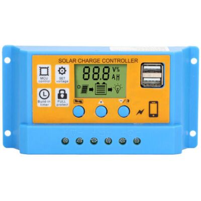 ABCRITAL Contrôleur Solaire, Panneau D'Affichage Numérique, Charge De Batterie, Régulateur Intelligent 12 V/24 V 30 A 390 W (12 V) 780 W (24 V) - Publicité ABCRITAL Contrôleur Solaire, Panneau D'Affichage Numérique, Charge De Batterie, Régulateur Intelligent 12 V/24 V 30 A 390 W (12 V) 780 W (24 V) - Publicité