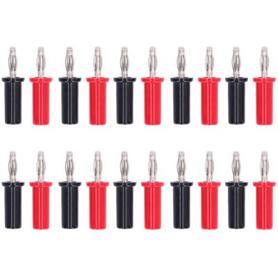 LBVIE Lot De 10 Connecteurs Mâles À Souder En Laiton, Fiches Bananes 4 Mm, Type Lanterne, Rouges Et Noirs, Référence J.10013 - Publicité LBVIE Lot De 10 Connecteurs Mâles À Souder En Laiton, Fiches Bananes 4 Mm, Type Lanterne, Rouges Et Noirs, Référence J.10013 - Publicité